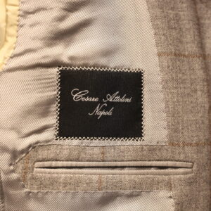 アットリーニ Sartoria Attolini】秋冬 カシミヤ混ウール格子柄 アットリーニ Sartoria Attolini】秋冬 カシミヤ混ウール格子柄