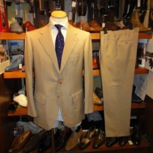 【パニコ PANICO】春夏向け モヘア毛スーツ 48 ベージュ{sold out thanks!}