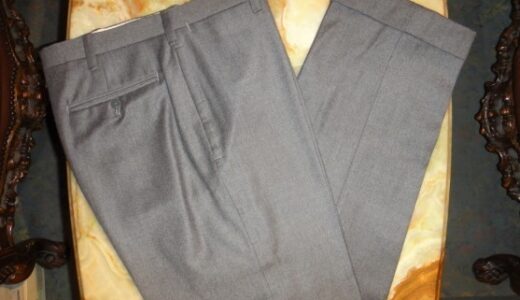 【アンティコパンタローネ Antico Pantalone】合い物 ミディアムグレーパンツ 48{sold out thanks!}