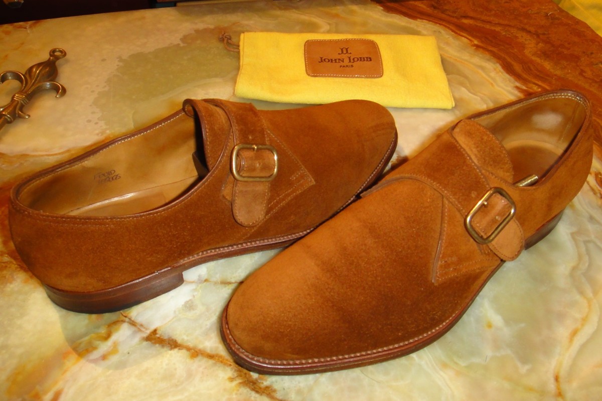 ジョンロブ JOHN LOBB】スエード革シングルモンクストラップ 7E 8695 