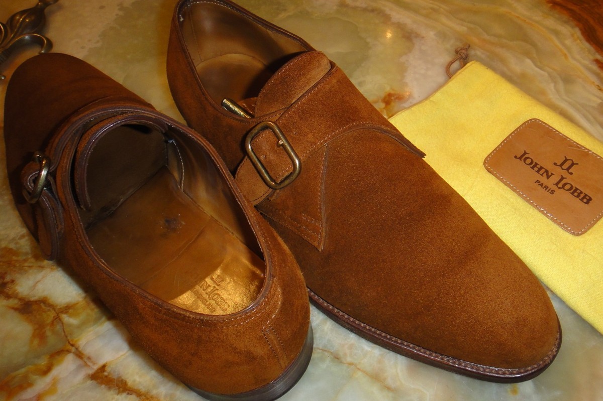 ジョンロブ JOHN LOBB】スエード革シングルモンクストラップ 7E 8695 