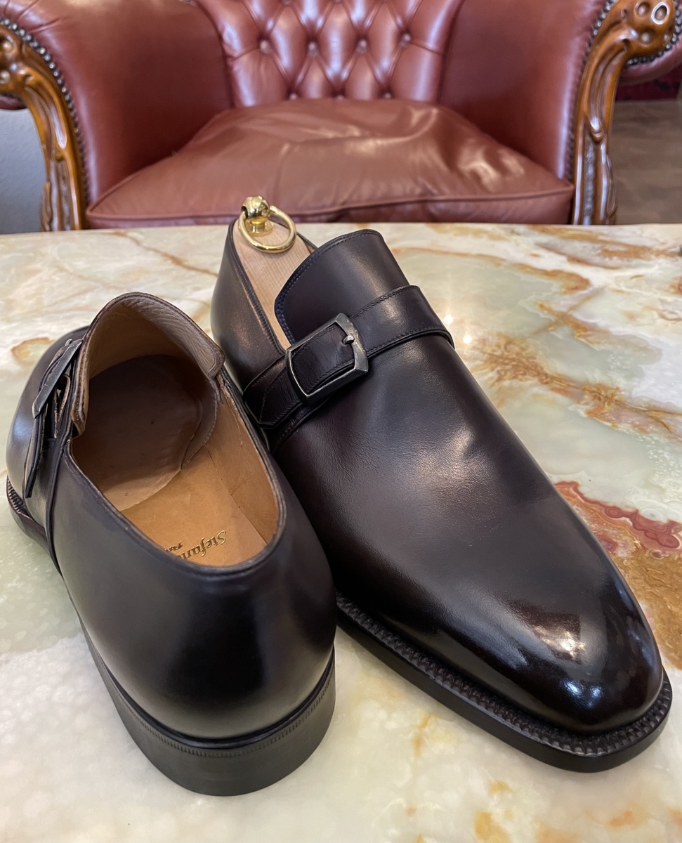 ステファノベーメル STEFANO BEMER】新品 シングルモンクストラップ 41 