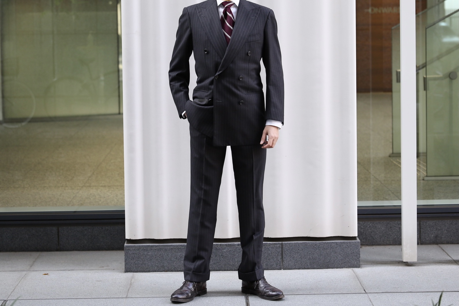 お手頃価格 Stile Isaia Kiton Brioni Sartoria アットリーニ グレー 