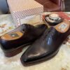 【シルバノ ラッタンジ Silvano Lattanzi】一枚革ホールカットUチップ 6 濃茶{sold out thanks!} - 画像 (3)