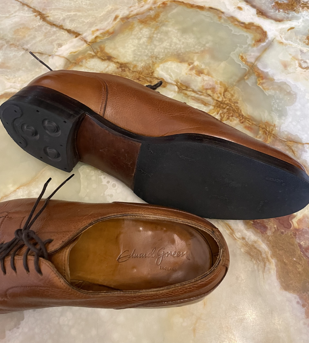 エドワードグリーン シングルモンク ウイングチップ 紳士靴 ENGLAND - 靴