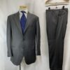 キトン Kiton】合い物 ウール微細ヘリンボーングレースーツ 52 