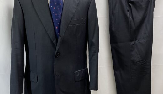 【ブリオーニ Brioni】合い物 super150’sウール ネイビースーツ 48{sold out thanks!}