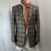 ブリオーニ Brioni】カシミヤ＆シルク絹チェック柄ジャケット S 
