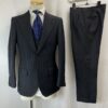 【オラツィオルチアーノ ORAZIO LUCIANO】MTO注文服 ピークドラペル スリーピーススーツ 46～48 濃紺{sold out thanks!} - 画像 (2)