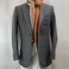 ISAIAウインドウペーン柄カジュアルジャケット イザイア ISAIA】秋冬 ウインドーペン格子柄グレージャケット 44