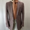 イザイア ISAIA】秋冬 カシミヤ混ウール 千鳥格子柄ジャケット