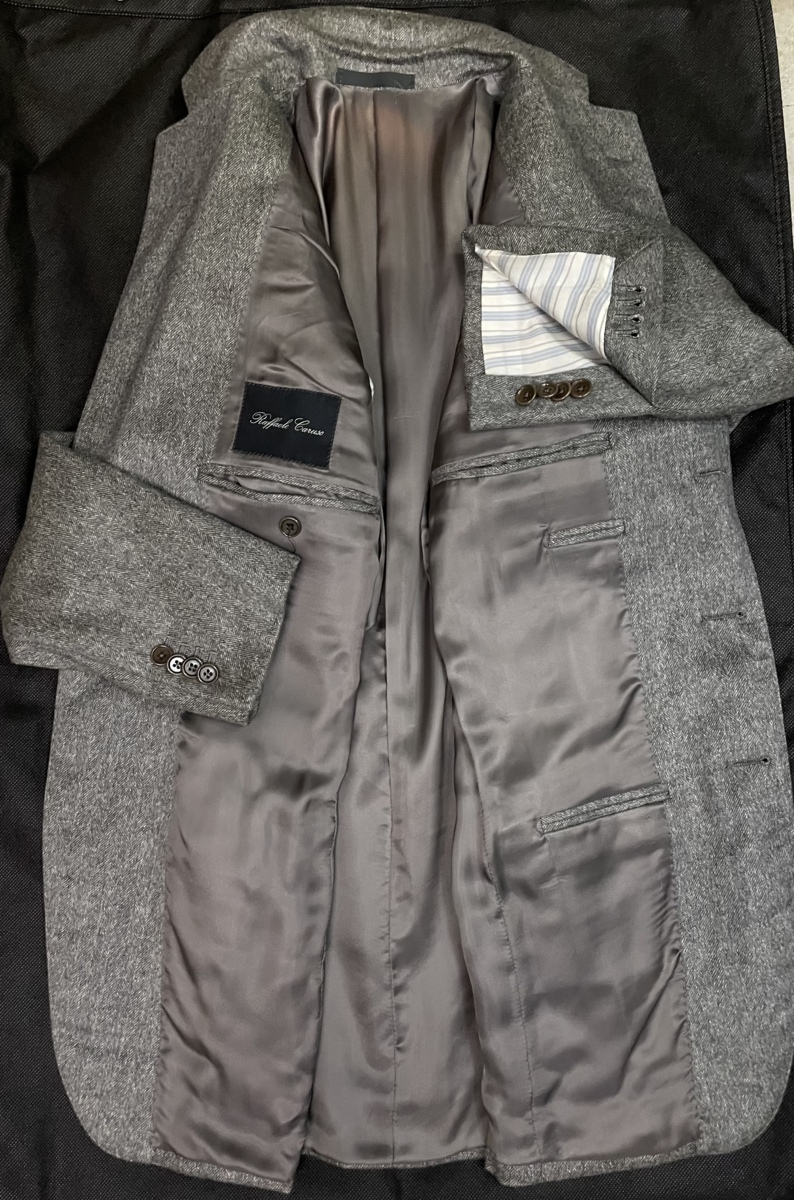 カルーゾ CARUSO】秋冬 カシミヤ100%グレージャケット 46{sold out 