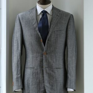 【パルテノペア Partenopea】春夏向け リネン麻毛 艶グレースーツ 44{sold out thanks!}