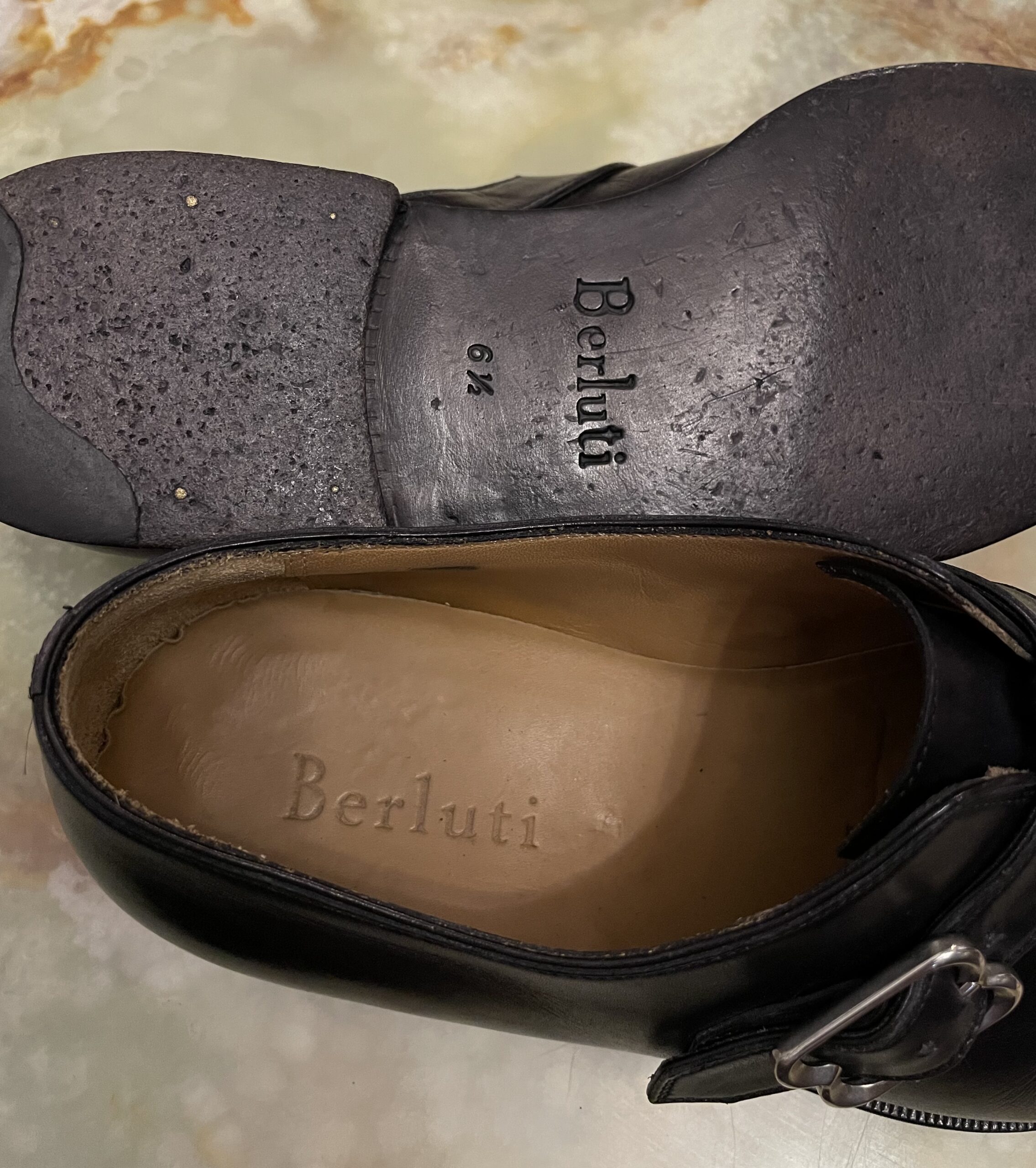 Berluti　ベルルッティ　デュルー　7.5　マダムオルガ期　ブラウン