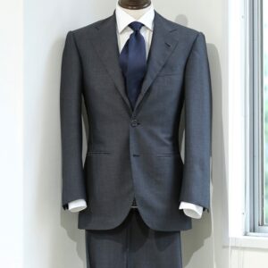 【LIVERANO & LIVERANO リベラーノ】春夏秋向け モヘアウール 定番グレースーツ 44{sold out thanks!}