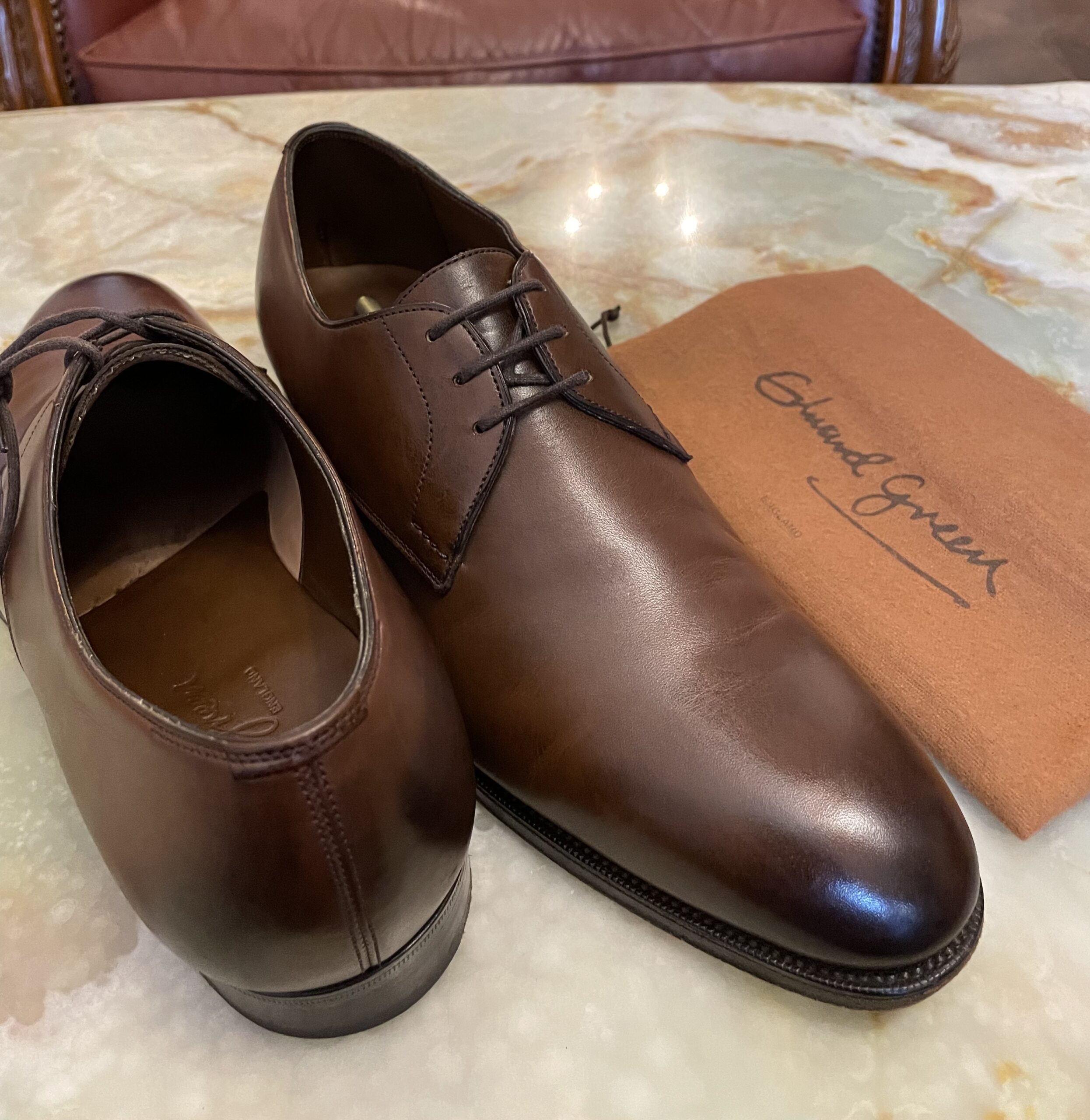 エドワード・グリーン EDWARD GREEN レザーシューズ オックスフォード カーフレザー 本革 革靴 メンズ 8(26～26.5cm) ブラック