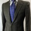 【ダルクオーレ DALCUORE】ビスポーク注文服 合い物 カシミヤ生地 チェック格子柄ジャケット 42～44位 {sold out thanks!}
