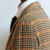 【キトン Kiton】秋冬向け カシミヤ100％千鳥格子柄ジャケット 48 茶橙 - 画像 (7)