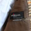 【キトン Kiton】秋冬向け カシミヤ100％千鳥格子柄ジャケット 48 茶橙 - 画像 (9)