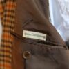 【キトン Kiton】秋冬向け カシミヤ100％千鳥格子柄ジャケット 48 茶橙 - 画像 (10)