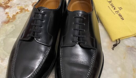 【JOHN LOBB ジョンロブ】名作Ｕチップ外羽根シューズ靴 CHAMBORD 7 EE 8695 黒色{sold out thanks!}