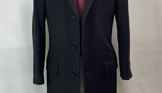 【Brioni ブリオーニ】極上super200sウール 定番チェスターコート 44～46 黒色(sold out thanks!)