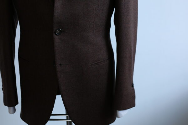 【LIVERANO & LIVERANO リベラーノ】ビスポーク注文服 秋冬向けライトツイード毛 ジャケット 茶色 44～46{sold out thanks!} - 画像 (10)