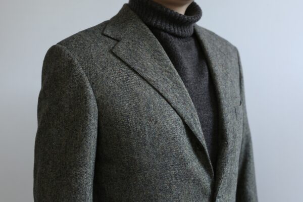 【リベラーノ LIVERANO】秋冬向け ライトツイード毛ホームスパン織り ジャケット 48{sold out thanks!} - 画像 (11)