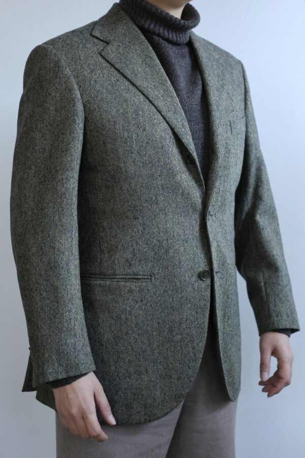 【リベラーノ LIVERANO】秋冬向け ライトツイード毛ホームスパン織り ジャケット 48{sold out thanks!} - 画像 (10)
