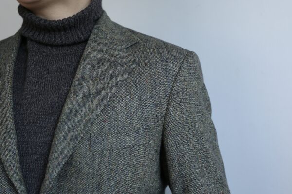 【リベラーノ LIVERANO】秋冬向け ライトツイード毛ホームスパン織り ジャケット 48{sold out thanks!} - 画像 (12)