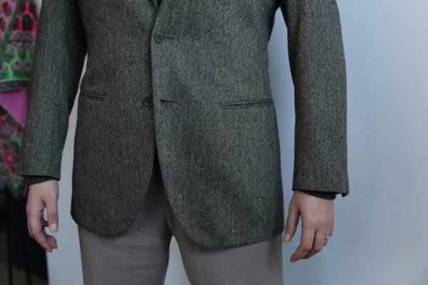 【リベラーノ LIVERANO】秋冬向け ライトツイード毛ホームスパン織り ジャケット 48{sold out thanks!} - 画像 (14)