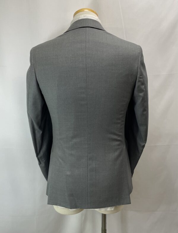 【Brioni ブリオーニ】スミズーラMTO 合い物 スリーピース3P 美麗グレースーツ MADISON 44～46 灰色無地 - 画像 (4)
