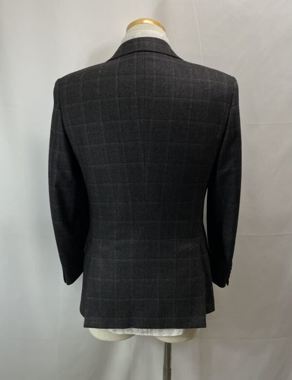 【Brioni ブリオーニ】秋冬向け お洒落ウインドーペン格子柄グレージャケット BRUNICO 44～46 - 画像 (3)