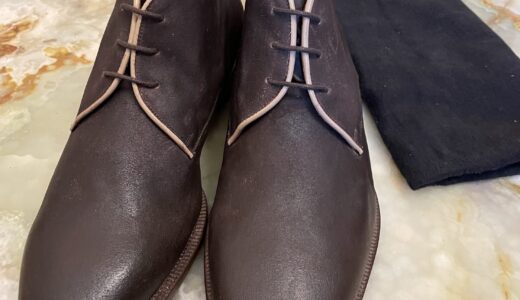 【RICCARDO BESTETTI リカルドベステッティ】新品 ヌバック革チャッカブーツ靴 39.5サイズ25cm位 茶色