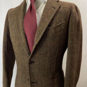 【Leonardi レオナルディ】手仕事ナポリ仕立て スミズーラ注文服 秋冬向け ツイードジャケット 42~44