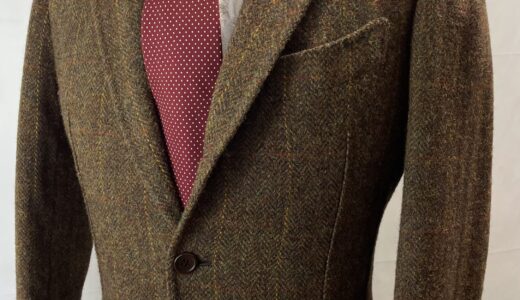 【Leonardi レオナルディ】スミズーラ注文服 手仕事ナポリ仕立て 秋冬向け ツイードジャケット 42～44