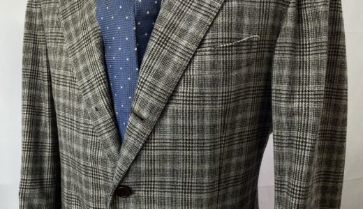 【SARTORIA SABINO サビーノ】優良ナポリ仕立て 秋冬向け チェック格子柄 ライトツイード ジャケット 50