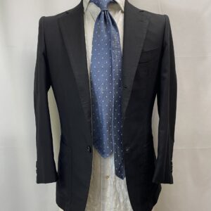 【COSTANTINO コスタンティーノ】ビスポーク注文服 究極Vicunaビキューナ生地 一生物 ネイビージャケット 42～44 XS 濃紺無地