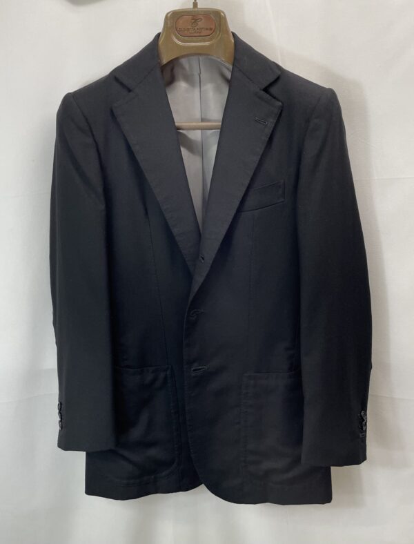 【COSTANTINO コスタンティーノ】ビスポーク注文服 究極Vicunaビキューナ生地 一生物 ネイビージャケット 42～44 XS 濃紺無地 - 画像 (4)