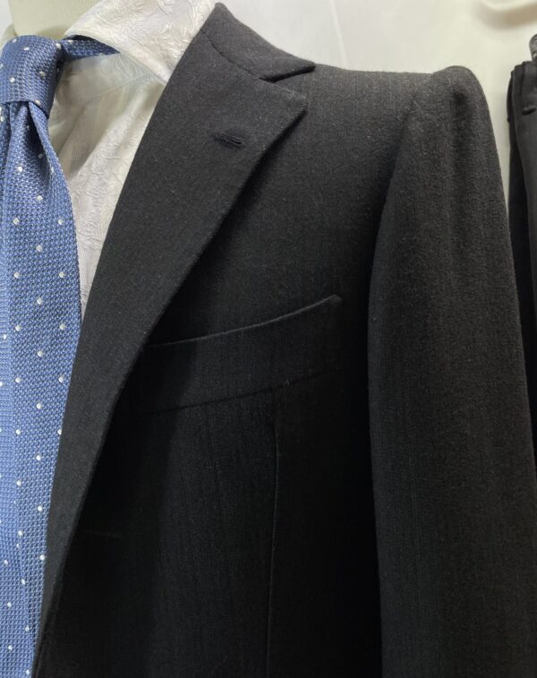 【COSTANTINO コスタンティーノ】ビスポーク注文服 ヴィンテージ生地 3Pスリーピース ダークグレースーツ 42～44{sold out thanks!} - 画像 (3)