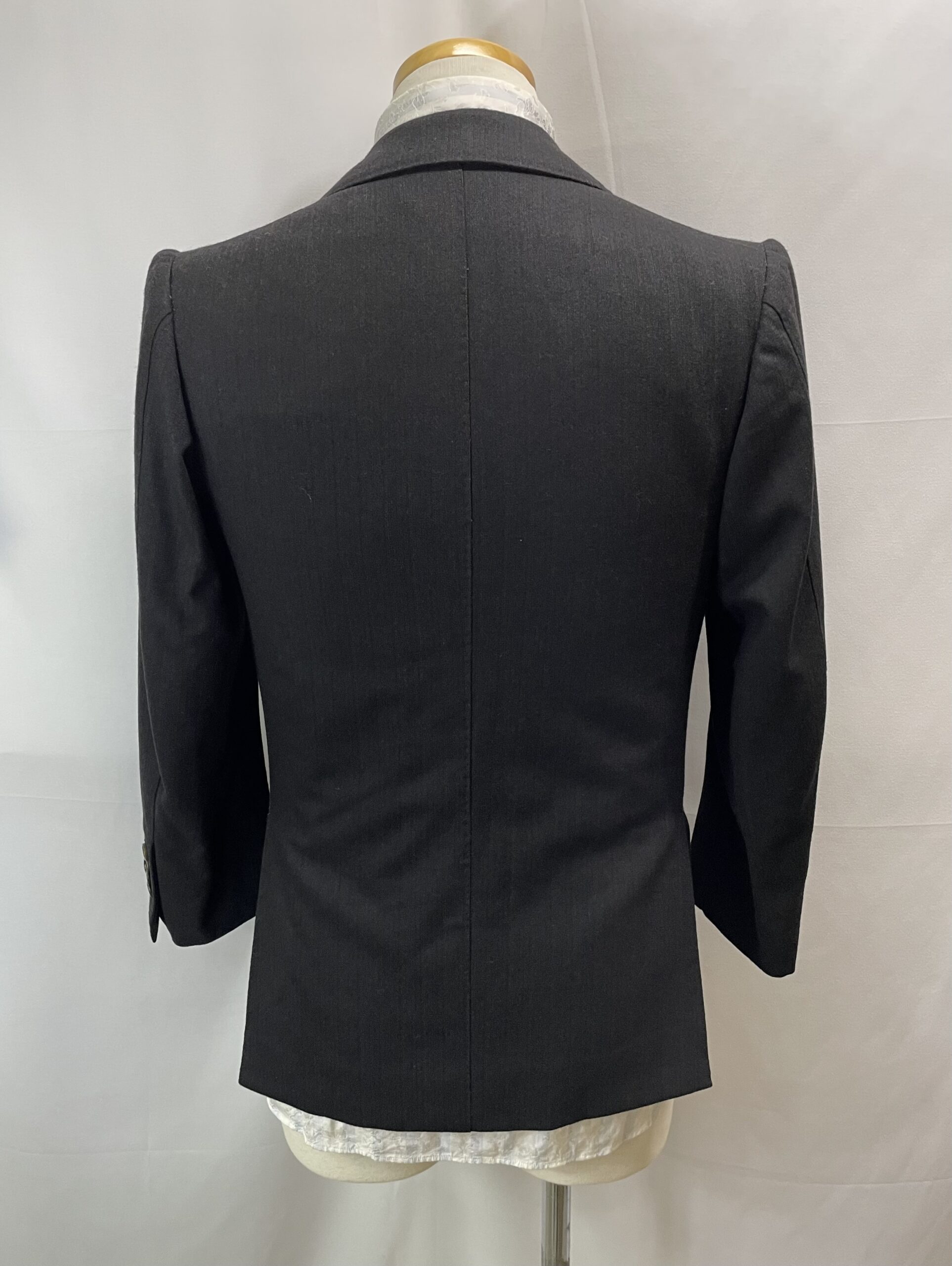 【COSTANTINO コスタンティーノ】ビスポーク注文服 ヴィンテージ生地 3Pスリーピース ダークグレースーツ 42~44{sold out thanks!} - 画像 (4)