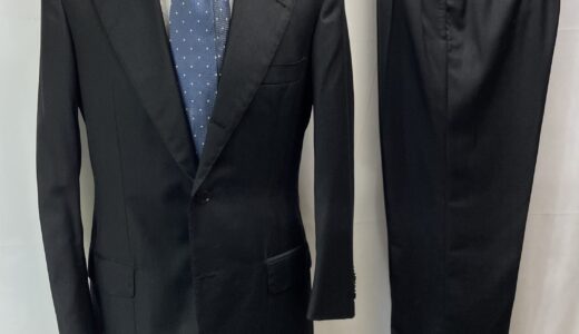 【Sartoria Formosa フォルモサ】ナポリ仕立て五傑 ビスポーク注文服 合い物 定番グレースーツ 46～48 灰色無地