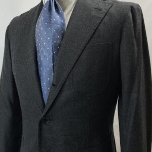 【Solito ソリート】ナポリ四天王サルト ビスポーク注文服 秋冬向け グレンチェック柄ジャケット 42～44