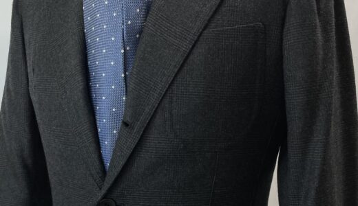 【Solito ソリート】ナポリ四天王サルト ビスポーク注文服 秋冬向け グレンチェック柄ジャケット 42～44