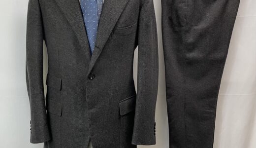 【PANICO パニコ】究極ビスポーク注文服 秋冬向けツイード毛 ジャケット＋パンツ セットアップ スーツ 50～52 茶色