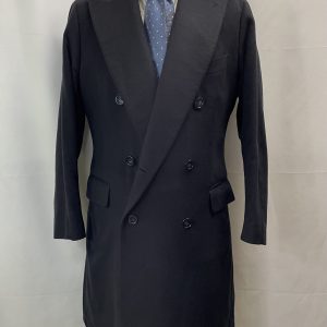 【Stile Latino スティーレ ラティーノ】アットリーニ傘下 贅沢カシミヤ100％ ダブルチェスターコート 紺色 52～54 XL