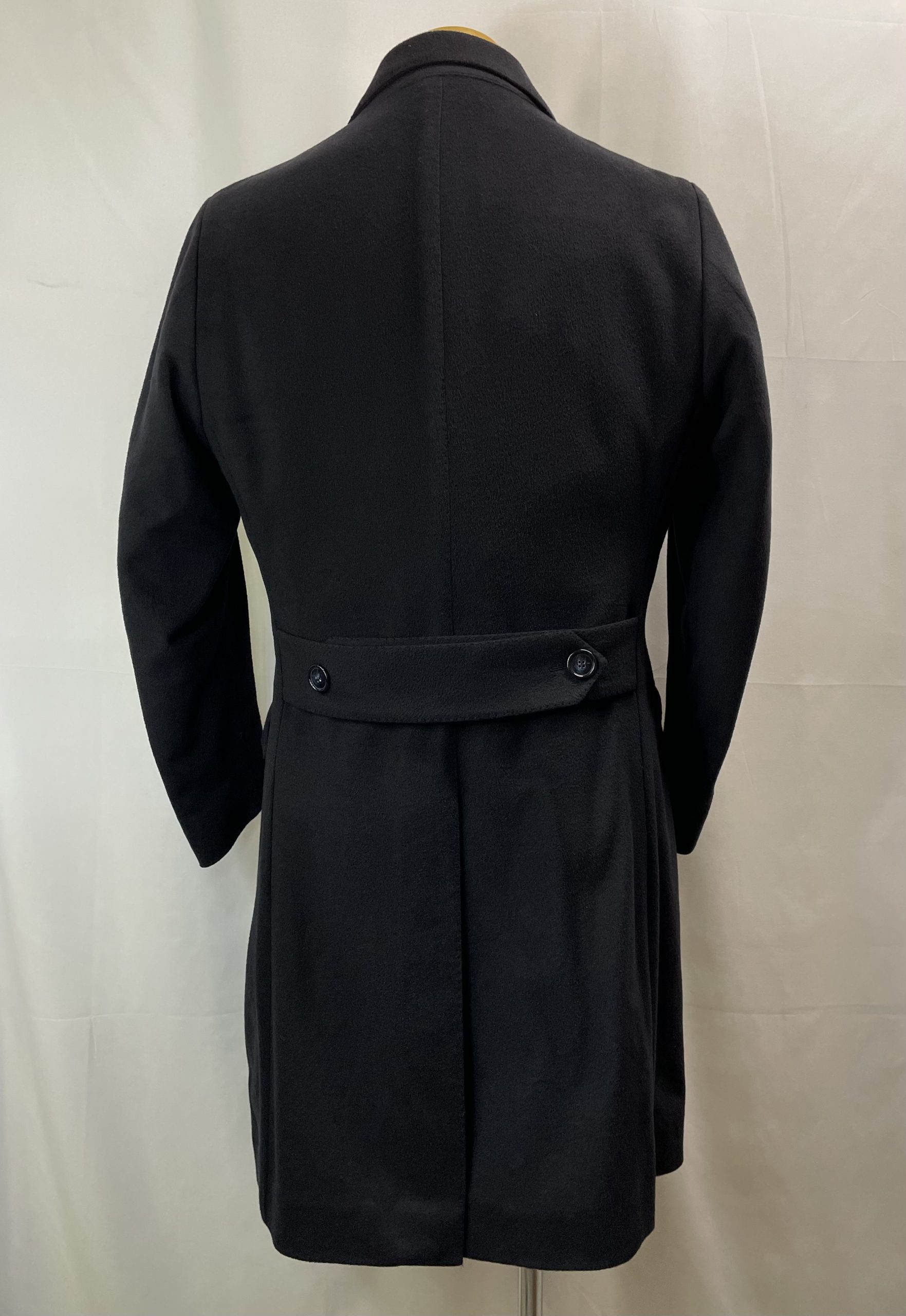 【Stile Latino スティーレ ラティーノ】アットリーニ傘下 贅沢カシミヤ100% ダブルチェスターコート 紺色 52~54 XL - 画像 (4)