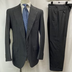 【Pirozzi ピロッツィ】ナポリ四天王サルト ビスポーク注文服 春夏向け 定番グレースーツ 52~54