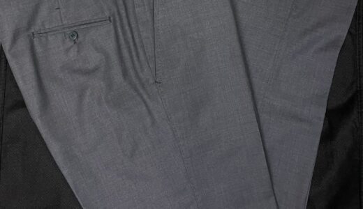 【Ambrosi アンブローシ】未使用新品 ナポリ仕立て頂点 春夏向けサマーウール グレーパンツ 50～52