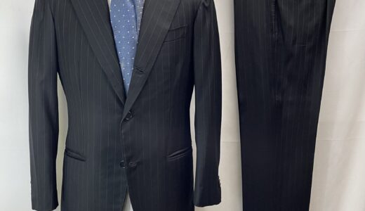 【DALCUORE ダルクオーレ】技巧ナポリ仕立て 合い物 定番ダークグレースーツ 48～50 濃灰色